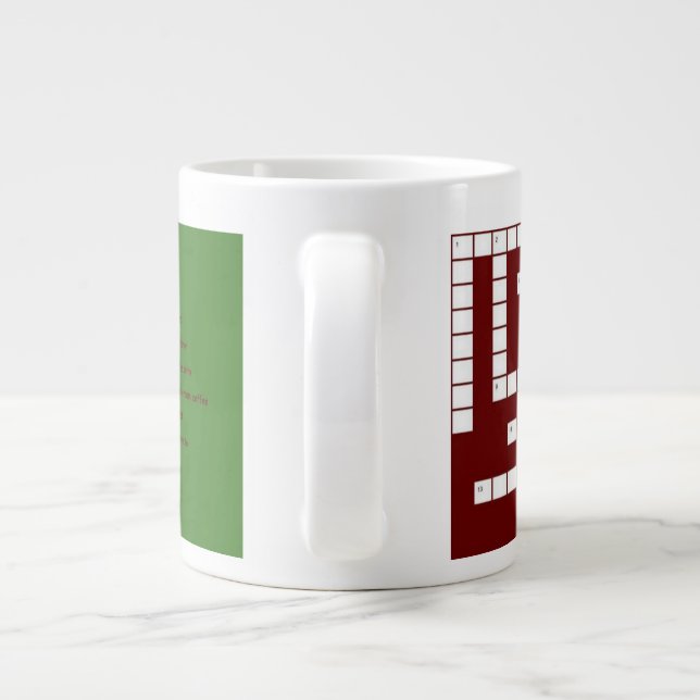 Crossword coffee mug (Back)