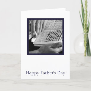 Crossword Father's Day Card
