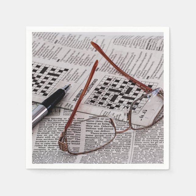 Crossword Genius Napkin (Front)