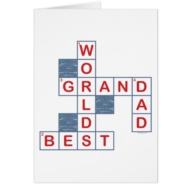 Crossword Grandpa Card (Front)