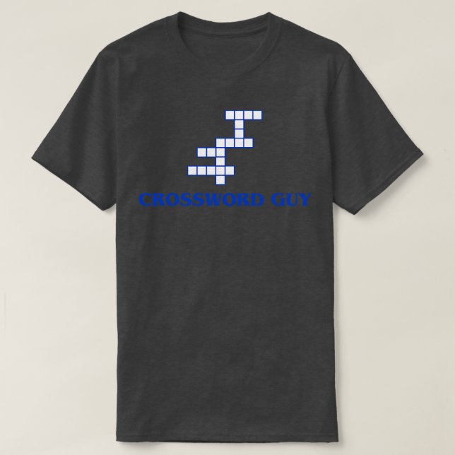Crossword Guy T-Shirt (Design Front)