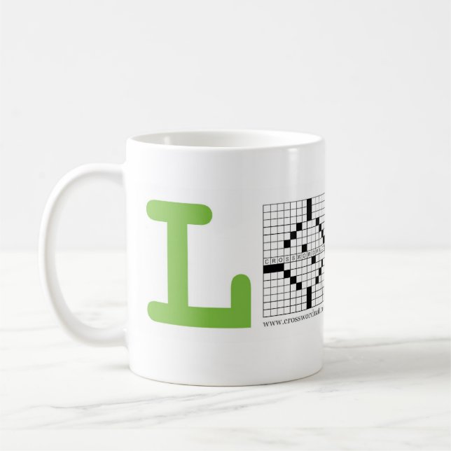 Crossword Love Mug (Left)