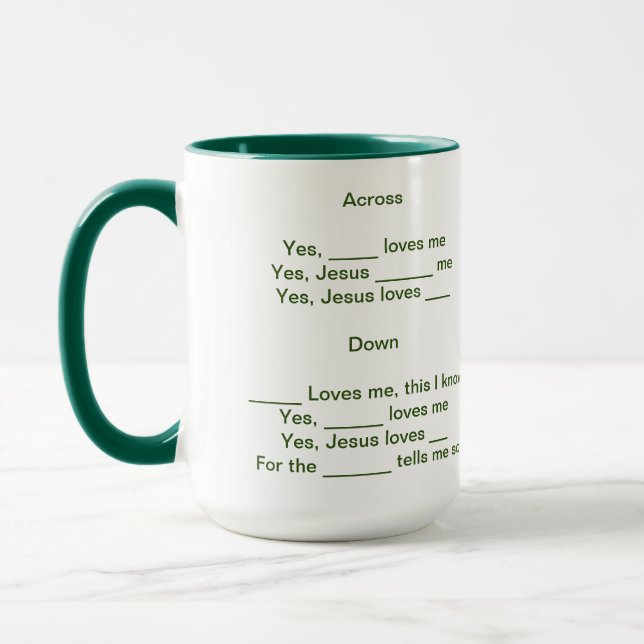 Crossword Mug (Left)