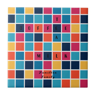 Crossword Puzzle Ceramic Tile