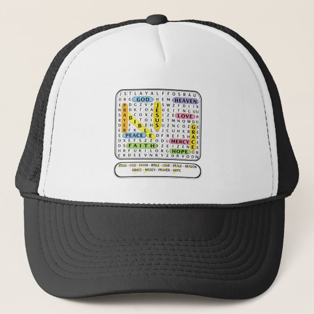 Crossword Puzzle - Christian Trucker Hat (Front)