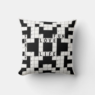 Crossword Puzzle Family Cushion