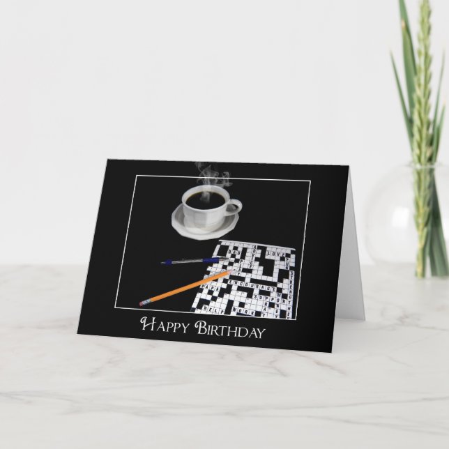 crossword puzzle for dad card (Front)