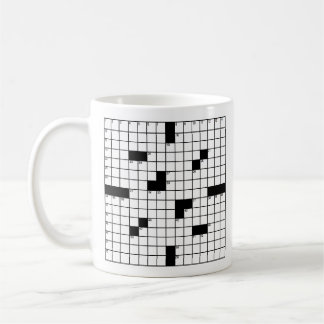 Crossword Puzzle Grid Mug