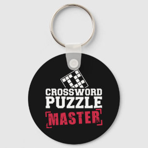 Crossword puzzle master key ring