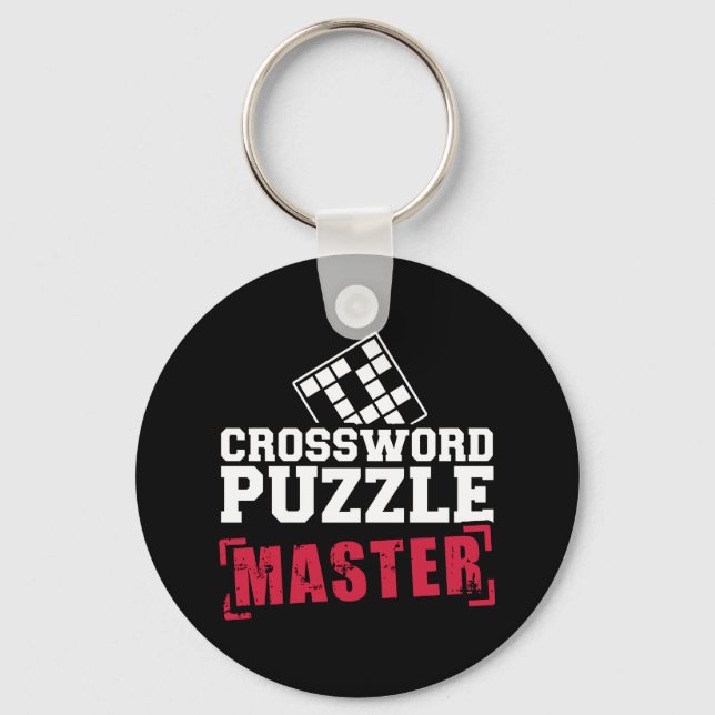 Crossword puzzle master key ring (Front)