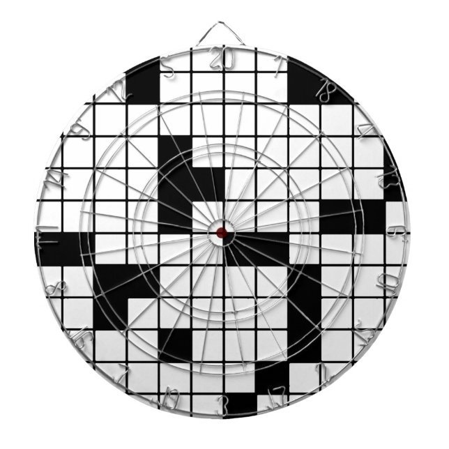 CROSSWORD PUZZLE PATTERN GRAPHICS GAMES FUN WORDS DARTBOARD (Front)
