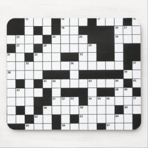Crossword Puzzle pattern Mouse Pad