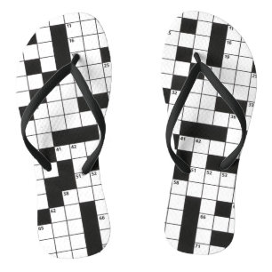Crossword Puzzle Pattern Thongs