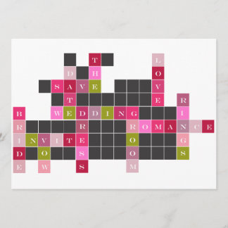 Crossword Puzzle Save the Date