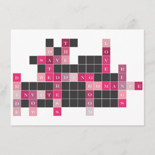 Crossword Puzzle Save the Date