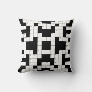 Crossword Puzzle Throw Pillow