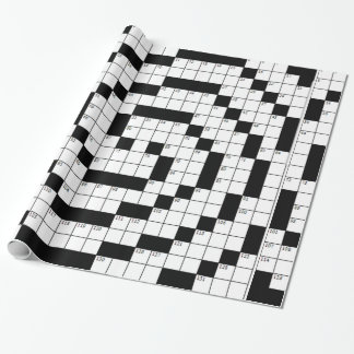 Crossword Puzzle Wrapping Paper