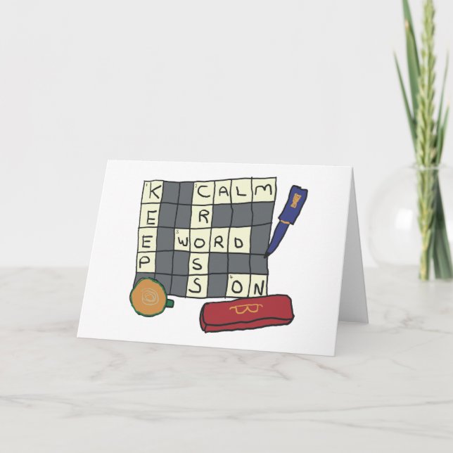 Crossword Puzzles Card (Front)
