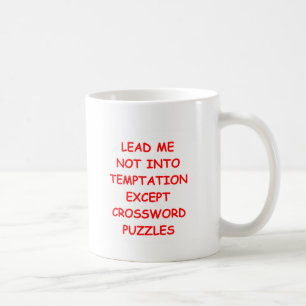 crossword puzzles coffee mug