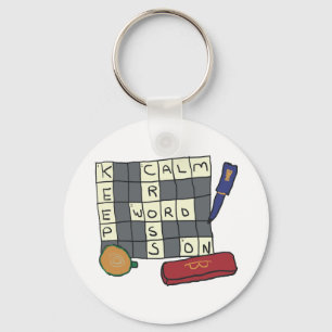 Crossword Puzzles Key Ring