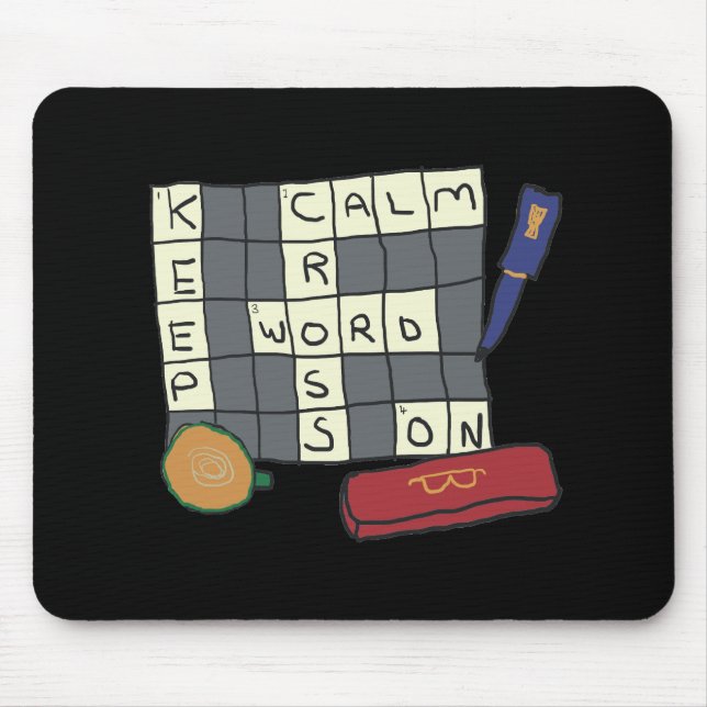 Crossword Puzzles Mouse Pad (Front)