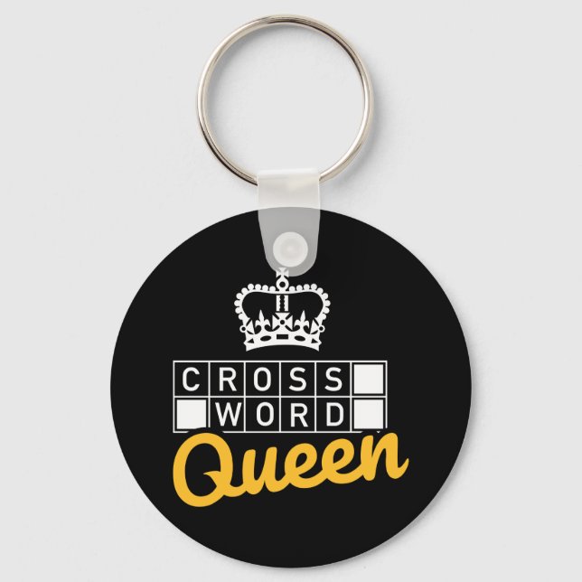 Crossword queen key ring (Front)