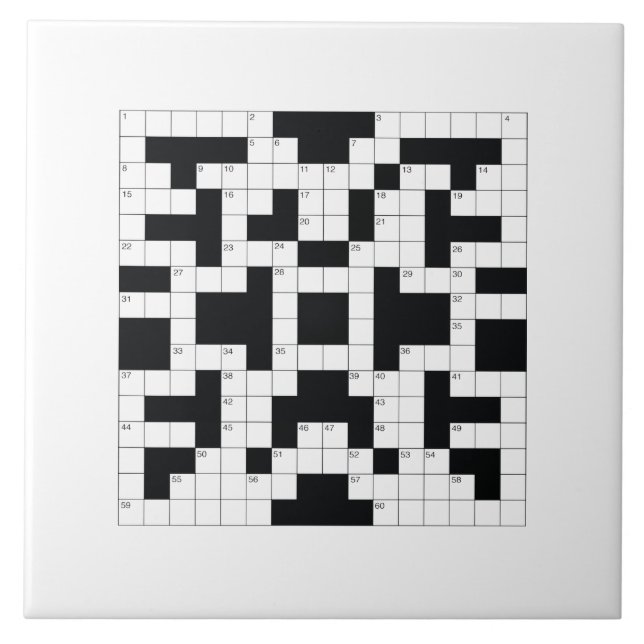 Crosswords are Awesome! Ceramic Tile (Front)