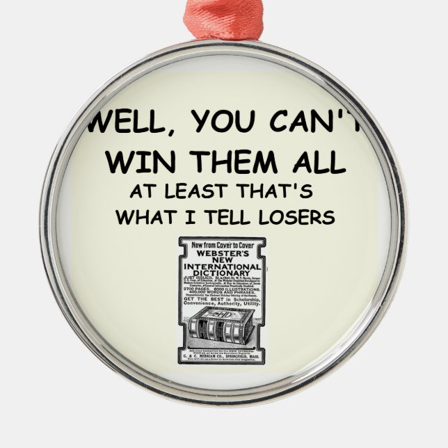 crosswords metal ornament (Front)