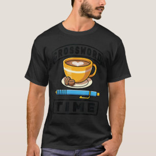 Crosswords Puzzle Crossword Time Coffee Crucive T-Shirt
