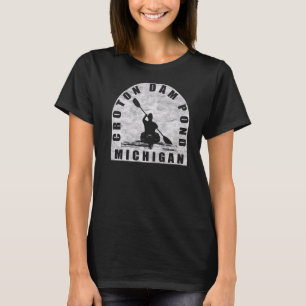 Croton Dam Pond Kayaking Michigan T-Shirt