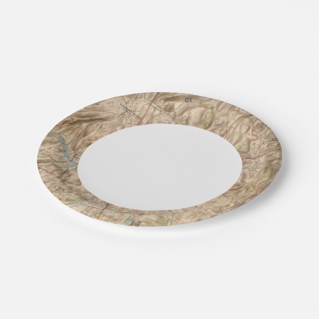 Croton Lake Vicinity Paper Plate (Angled)