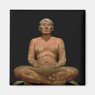 Crouching Scribe Statue Magnet