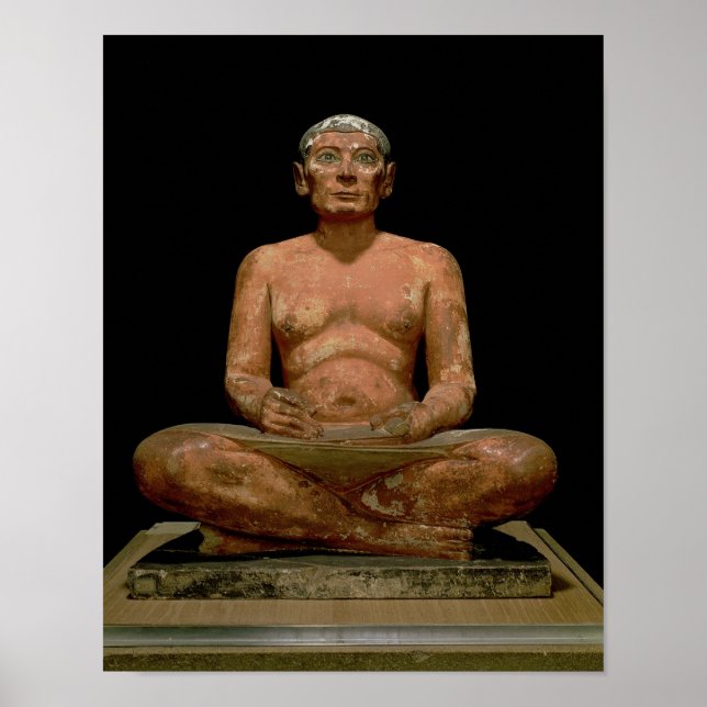 Crouching Scribe Statue Poster (Front)