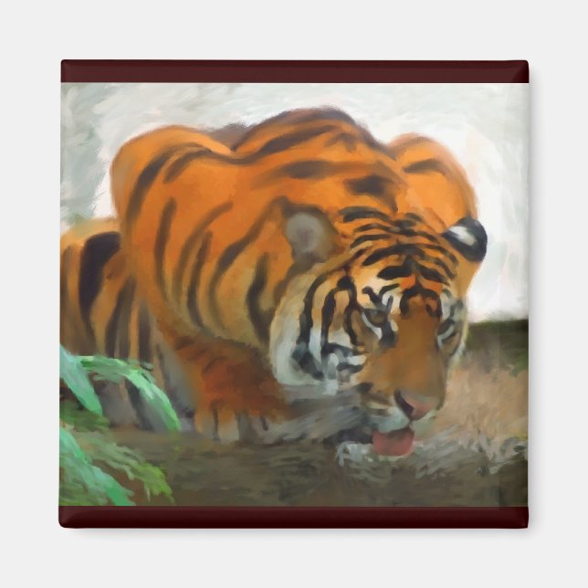 Crouching Tiger Magnet (Front)