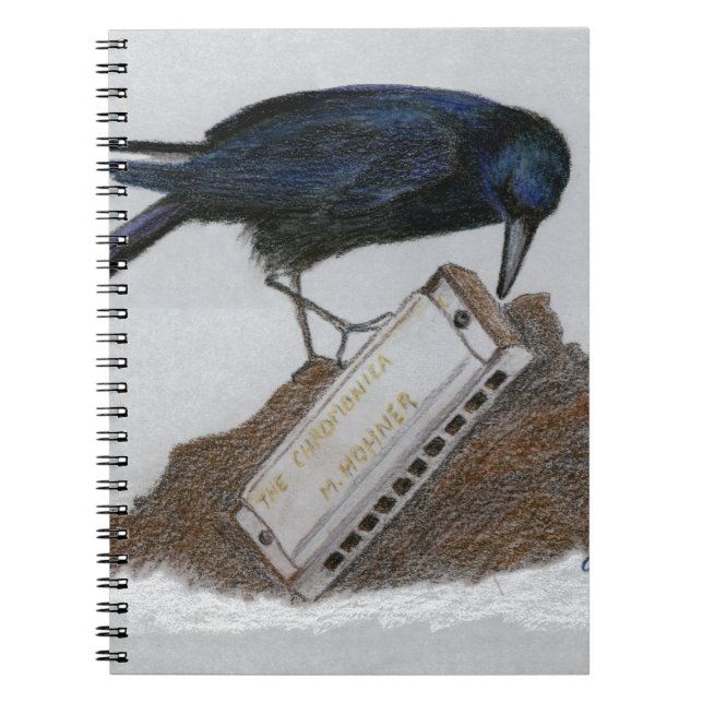 Crow and Harmonica Notebook (Front)