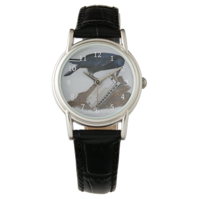 Crow and Harmonica Watch (Front)