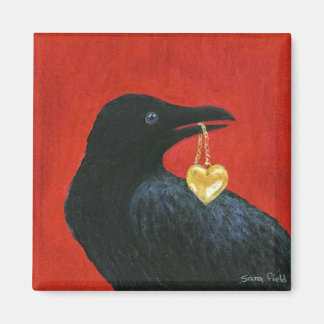 Crow and Locket Magnet