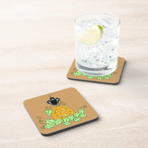 Crow and Pumpkin Coaster