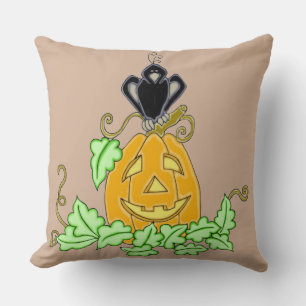 Crow and Pumpkin Cushion