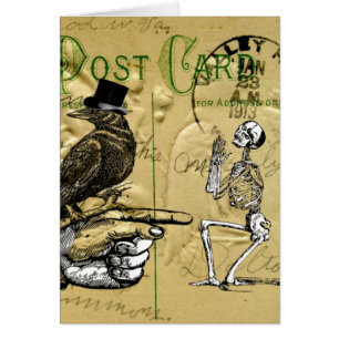 Crow and skeleton