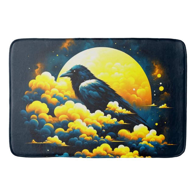 Crow Art Bath Mat (Front)