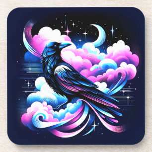 Crow Art Coaster
