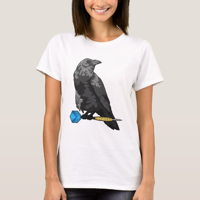 Crow at Darts with Dart T-Shirt (Front)