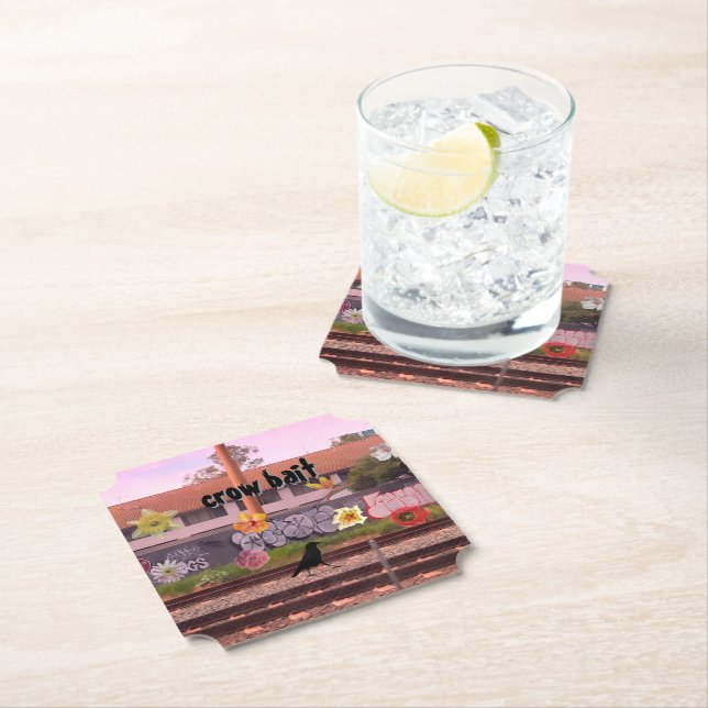 Crow Bait Paper Coaster (Insitu)