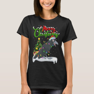 Crow Bird   Xmas Decorations Santa Crow Christmas T-Shirt