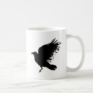 Crow - black coffee mug