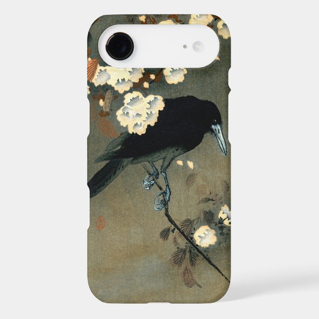Crow & Blossom by Ohara Koson (1910) Case-Mate iPhone Case (Back)
