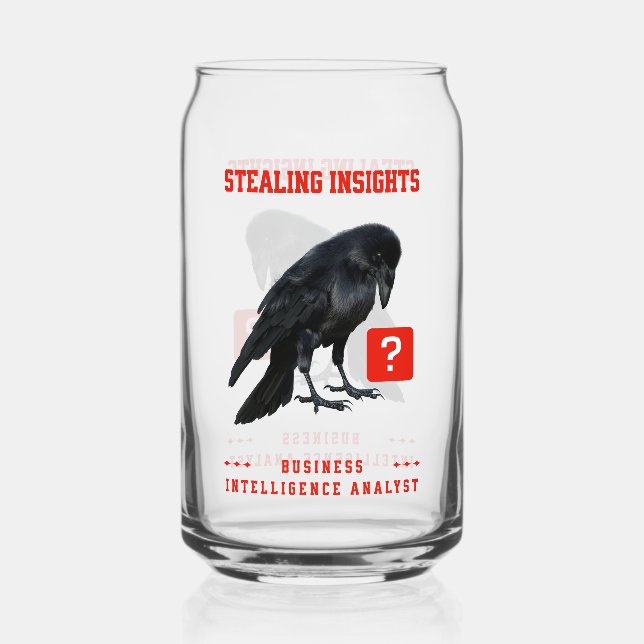 Crow Business Intelligence Analyst Can Glass (Front)