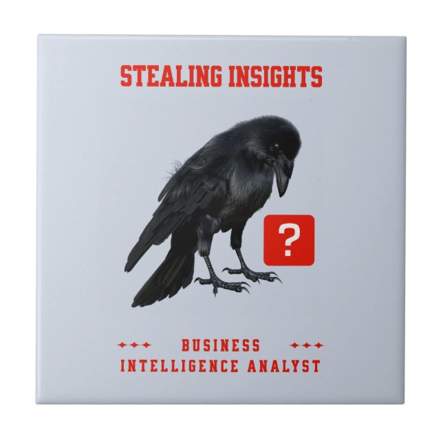 Crow Business Intelligence Analyst Ceramic Tile (Front)