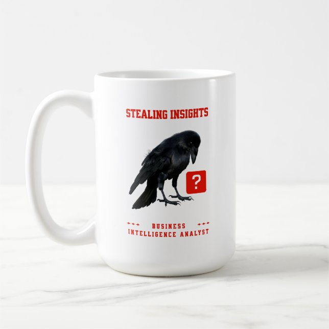 Crow Business Intelligence Analyst Coffee Mug (Left)